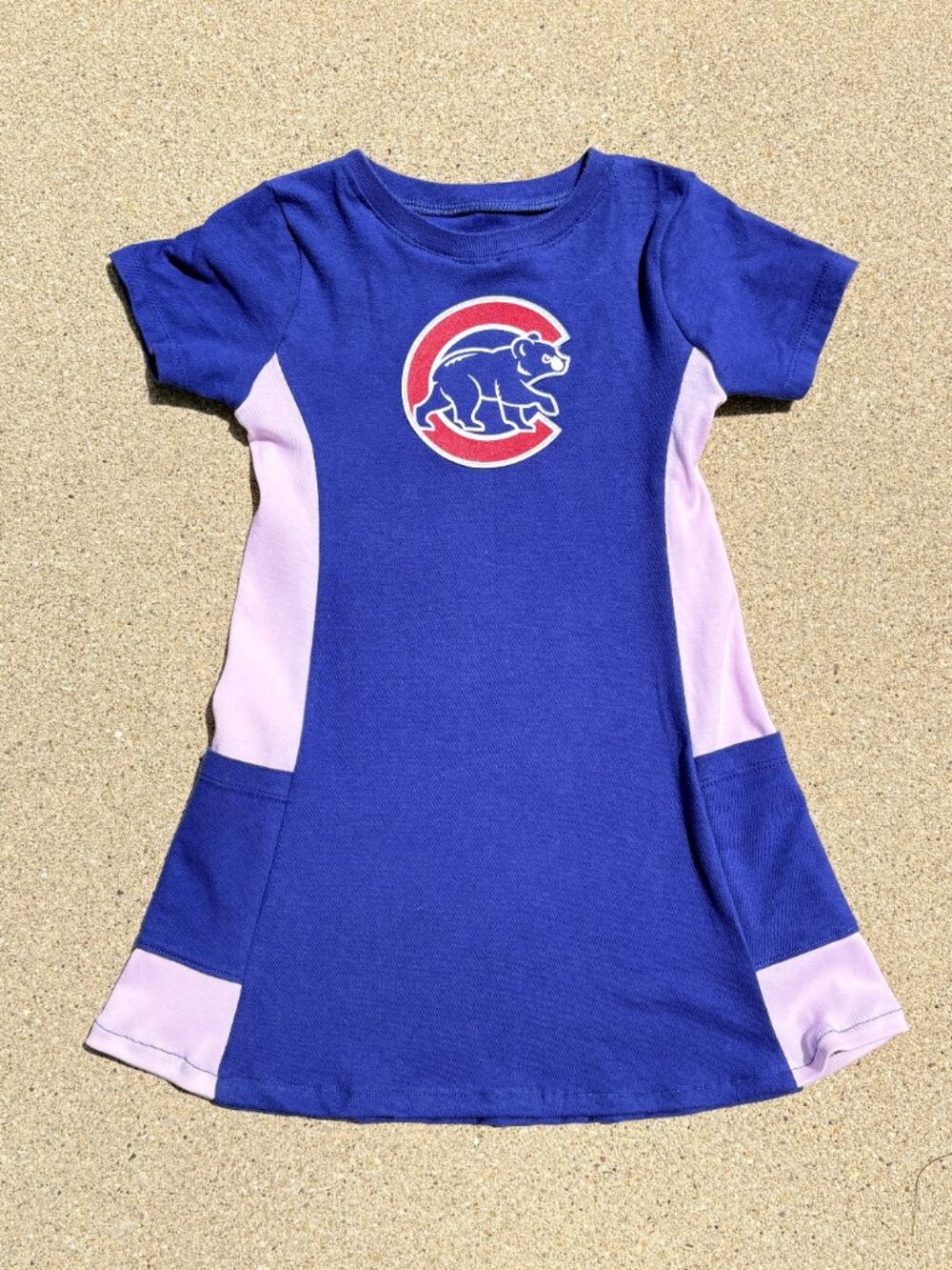 Chicago Cubs MLB Baseball Handmade reworked toddler 2t tunic t shirt dress